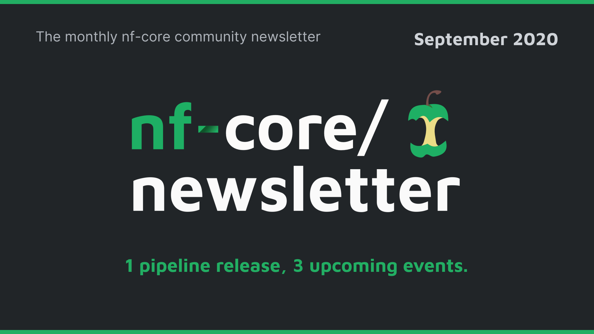 nf-core newsletter — September 2020
